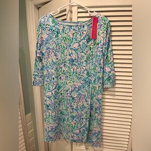 Lilly Pulitzer Braedyn UPF 50+ Surf Blue Soleil It On Me NWT Size XS